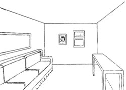One shop perspective drawing